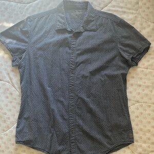 Calvin Klein navy short sleeved button down